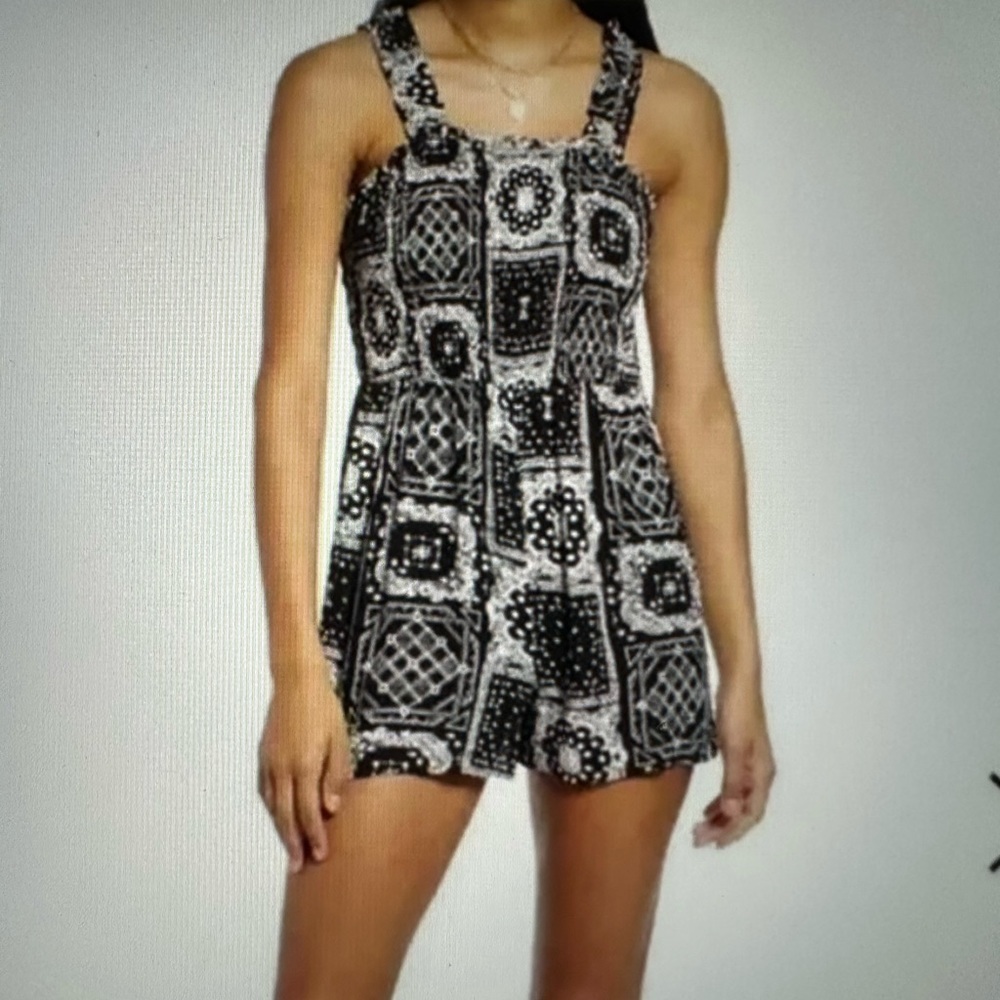 BP Nordstrom Romper, Bandana Print